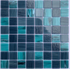 Factory Price Crystal Blue Glass Mosaic Tile