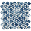 Foshan Manufacturer Interior Blue Round Mosaic