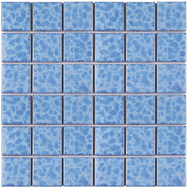 Foshan Supplier Blossom Flower Pattern Blue Ceramic Tile