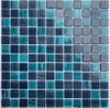 Factory Price Crystal Blue Glass Mosaic Tile