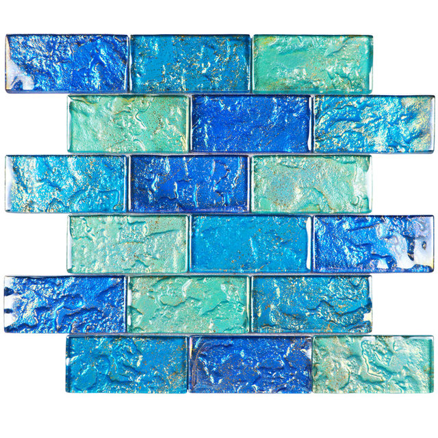 Foshan Supplier Wall Floor Inkjet Glass Mosaic Tiles