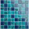 Factory Price Crystal Blue Glass Mosaic Tile