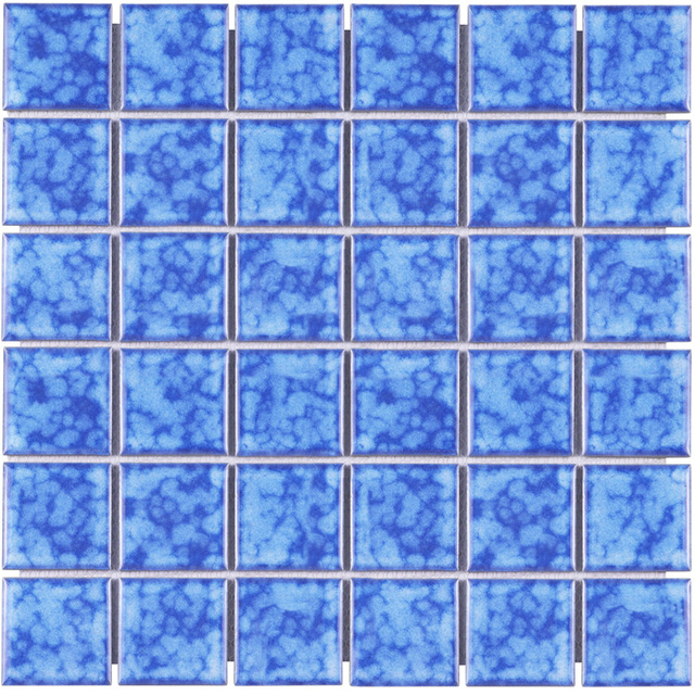 Classic Sky Blue Modern Glazed Porcelain Ceramic Mosaic