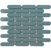 Glazed Porcelain Long Oval Mosaic Tile for Kitchen Backsplash