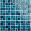 Factory Price Crystal Blue Glass Mosaic Tile