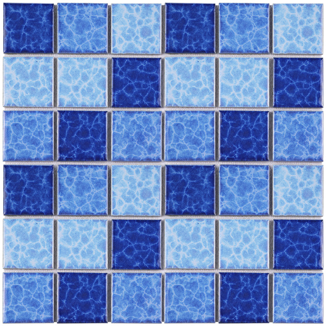 Handcrafted Fambe Ceramic Mosaic Tiles for Wall Decoration