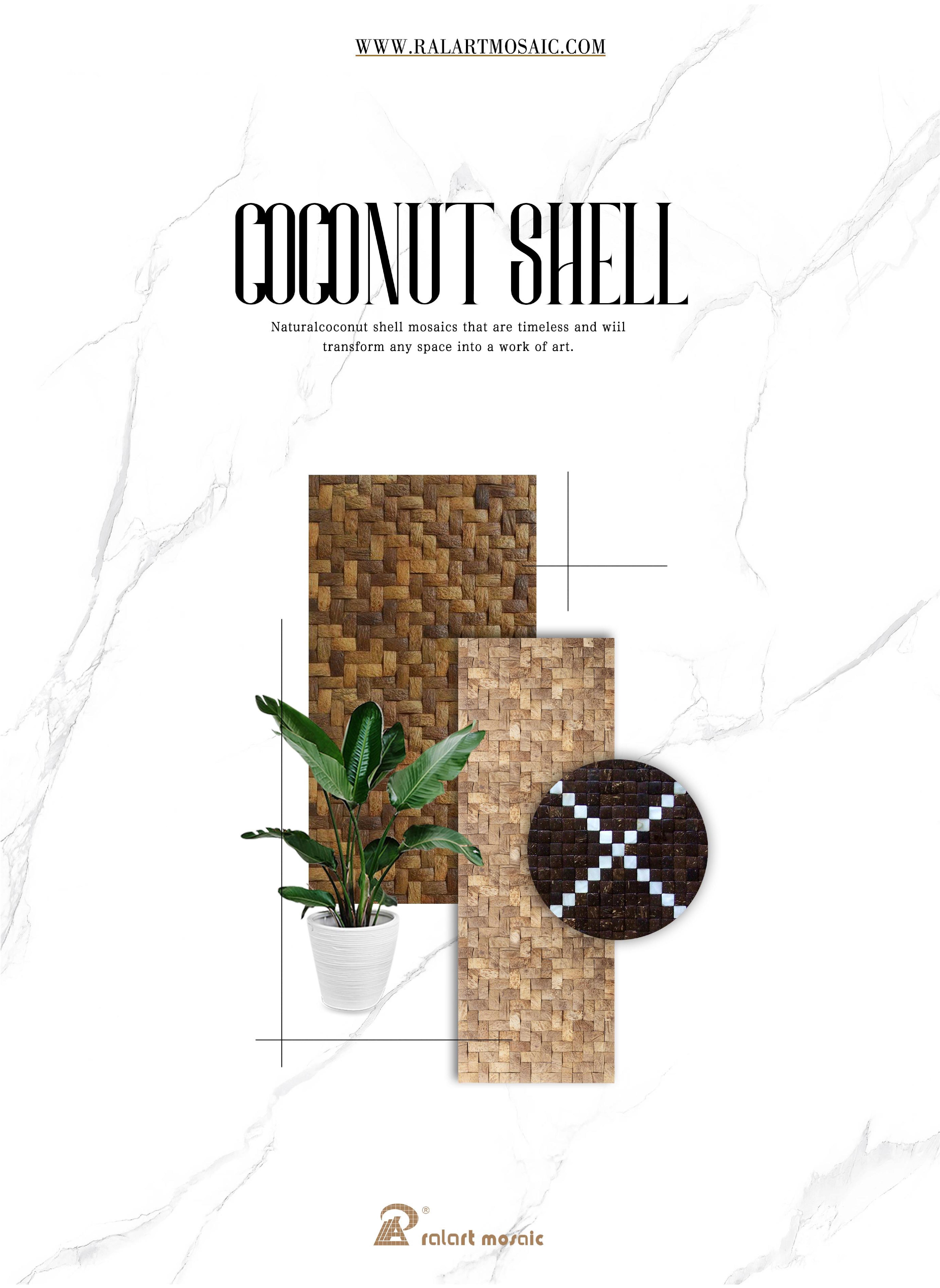 Coconut shell mosaic - Ralart Mosaic