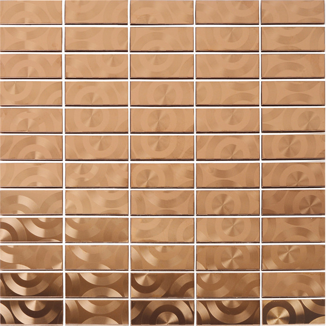 Ronze Metal Tile Mosaic Luxury Metal Mosaics for Hotel Lobby