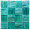 2x2' High End Square Iridescent Glass Pool Tiles