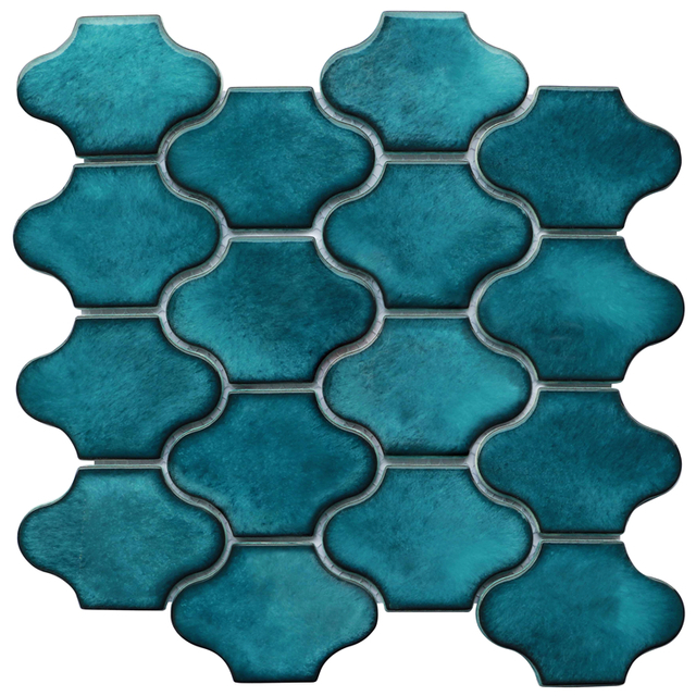 Lantern Shape Fullbody Glass Tile for Floor