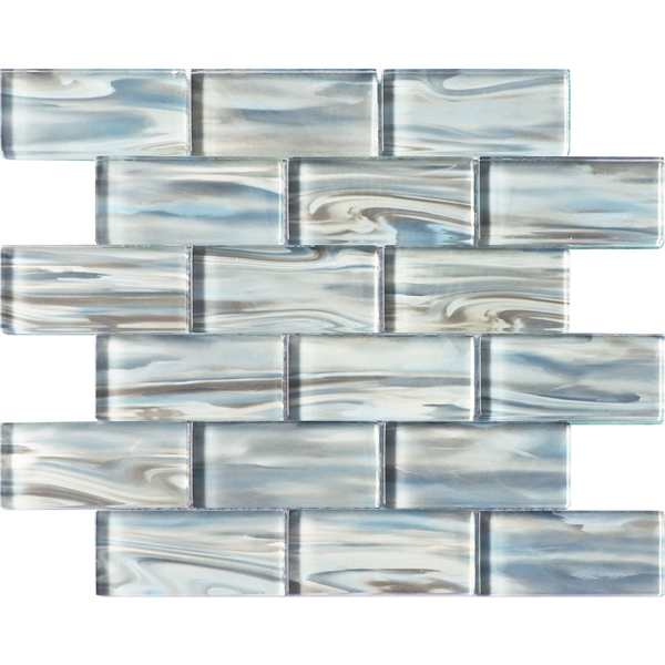 Freehand 8mm Laminated Crystal Glass Tile