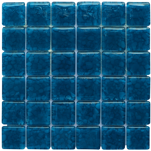 Blue Color Modern Exclusive Design Glass Mosaic Tile