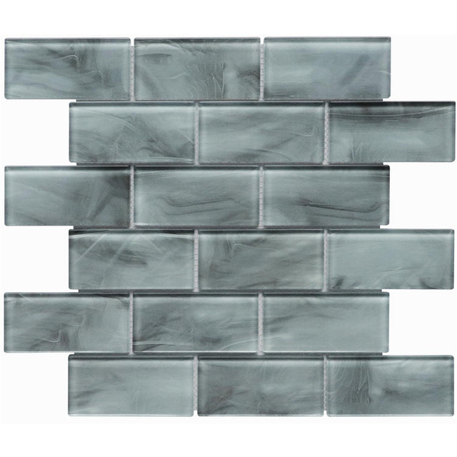 Wholesale Price Light Grey Inkjet Glass Mosaics