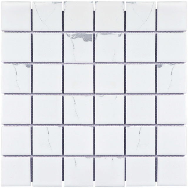 White Inkjet Indoor Outdoor Ceramic Tiles Mosaic