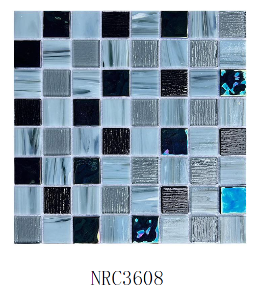  Luminous Iridescent Hot-Melt Mosaic Tile from China