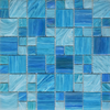 Blue Goldenline Glass Mosaic Tile for Swimming Pool