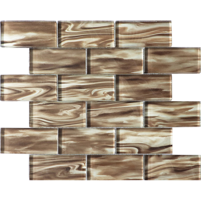 Internal Wall Floor Decoration Laminated Glass Mosaic