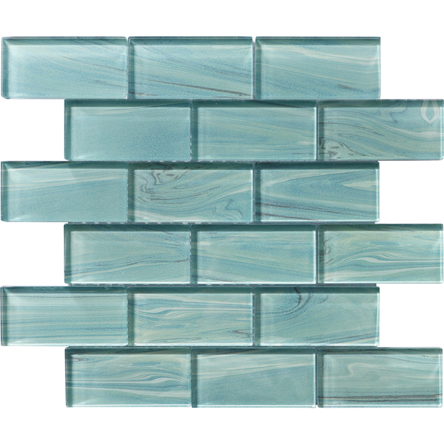 Inkjet Painting Swimming Pool Glass Mosaic Tile