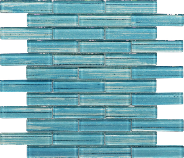 Strip Crystal Glass Mosaic for Swimming Pool
