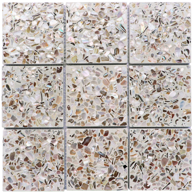 Customized Size Grey Stone Terrazzo Tiles For Floor