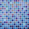 20x20mm Iridescent Goldline Glass Mosaic Tile