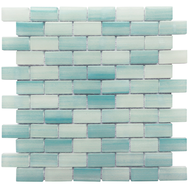 Small Chips Blue Pool Tiles Glass Mosaic Mosaic Tile