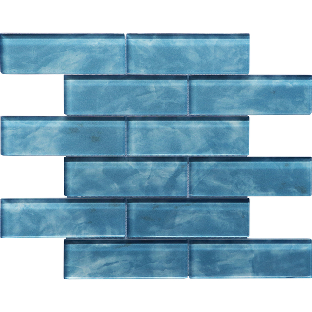 Swimming Pool Blue Glass Interior Wall Mosaic Backsplash