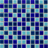 23x23mm Blue Mixed Sqaure Ceramic Mosaic For Pool