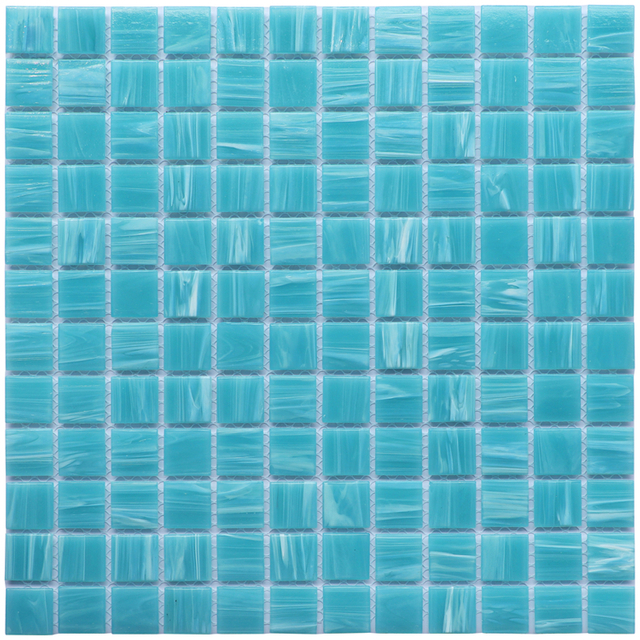 Hot Melt Pool Crystal Glass Mosaic Tile Solid Color Mosaic