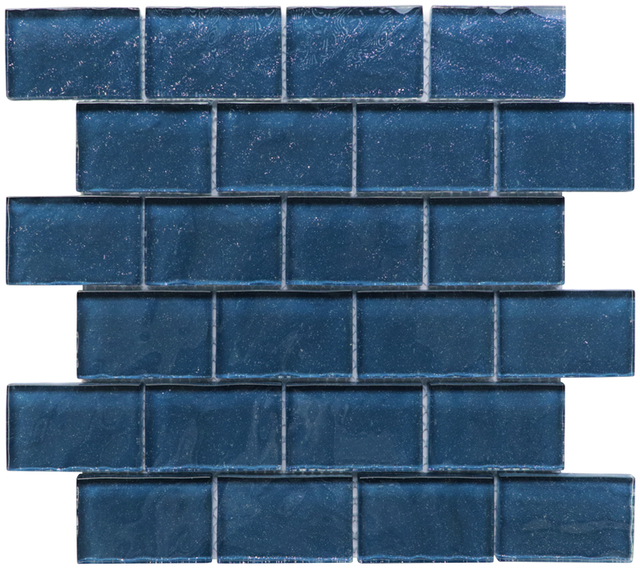 China Supplier Blue Pool Glass Mosaic Tile