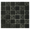 China Cheap Black Glossy Glass Pool Mosaic