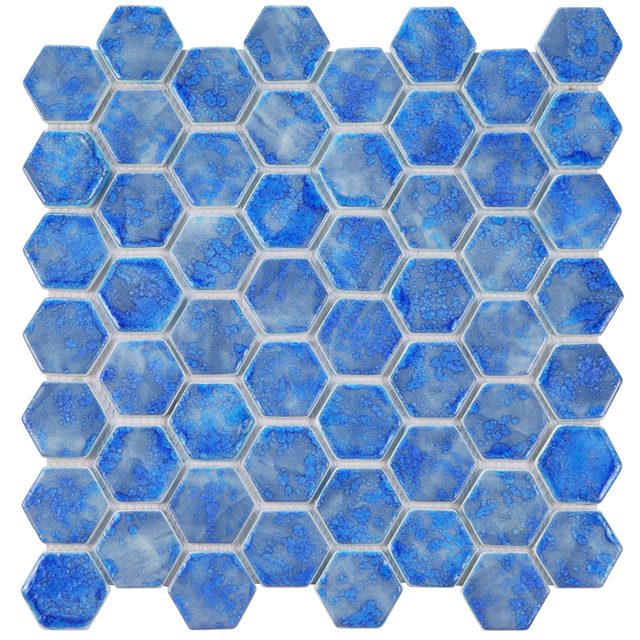 Factory Direct Hexagon Glass Tile for Backsplash
