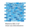 Mordern Glass Mosaic Tile With Mounted Mesh