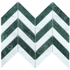 Irregular Size Design Green Marble Mosaic