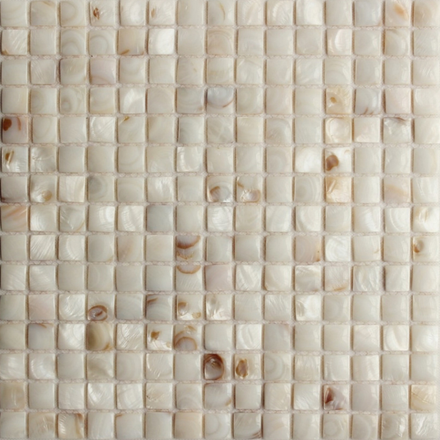20x20mm Seamless Square Seashell Mosaic