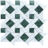 Irregular Size Design Green Marble Mosaic