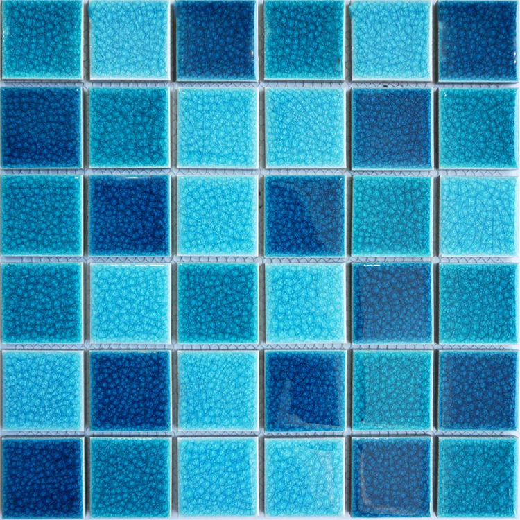 Crackle Glazed Ceramic Mosaic Tile For Wall Backsplash
