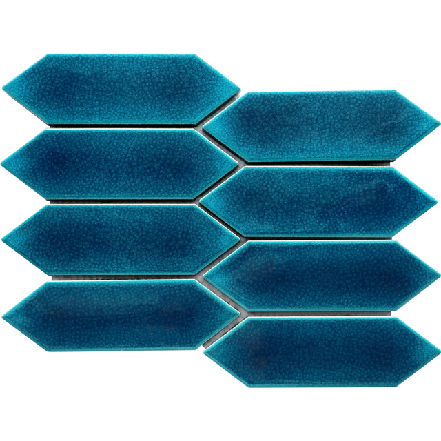 Arrow Blue Crack Ceramic Mosaic Tile