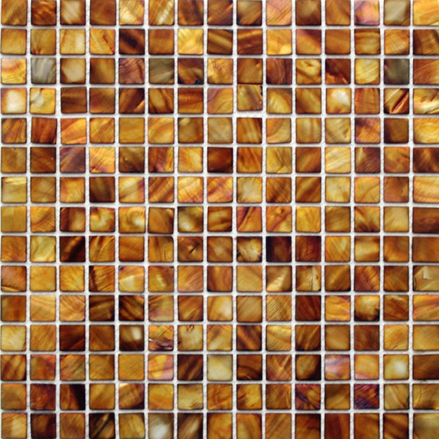 Foshan Natural Mother of Pearl Brown Seashell Mosaic