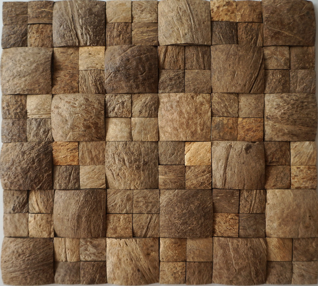 Wood Coconut Shell Coconut Mosaic Tile Supplier