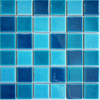 Free Sample Blue Mix Ceramic Mosaic Tiles