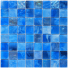 Tropical Blue Glass Mosaic Tile Used for Swimming Pool and Bathroom