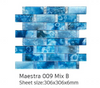 Glass Mosaic Tile – 306×306mm | Mesh-Mounted | 6mm Thickness