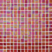Square Red Goldenline Glass Mosaic Tile Supplier