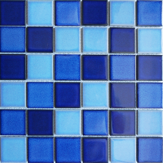 Swimming Pool Tiles Blue And White Ceramic Mosaic Tile