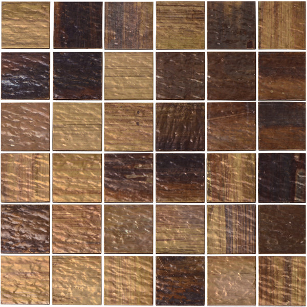 Antique Square Copper Mosaic Tiles 