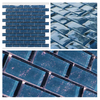 Blue Crystal Glass Mosaic Tile For Swimming Pool