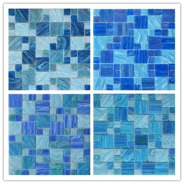 Factory Direct Supplier Glass Goldline Mosaic Tile for Pool