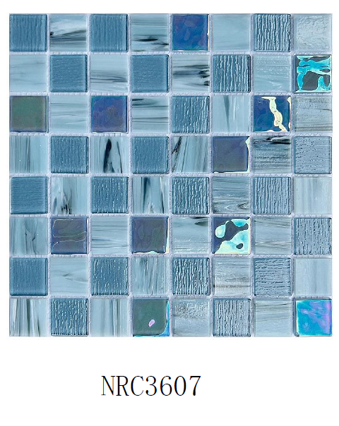 Luminous Iridescent Hot-Melt Mosaic Tile Used for Swimming Pool