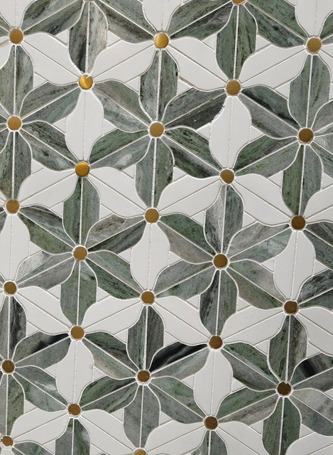 Blooming Elegant Stone Mosaic Tile 